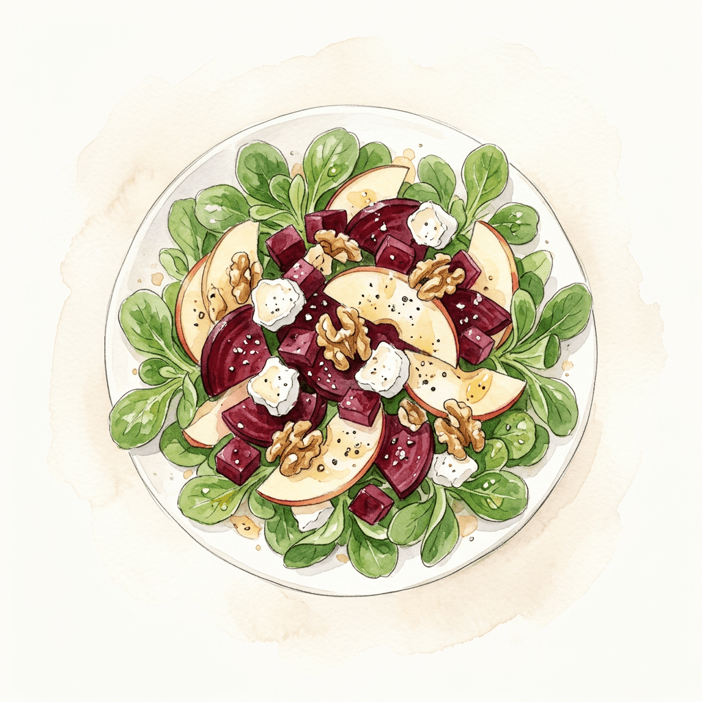 Rote-Rüben-Salat mit Apfel