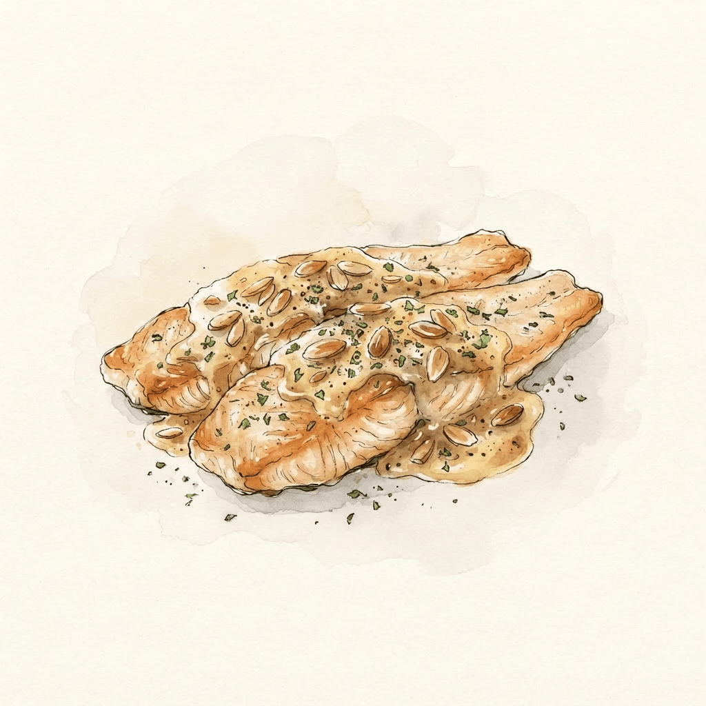 Saibling mit Mandelbutter