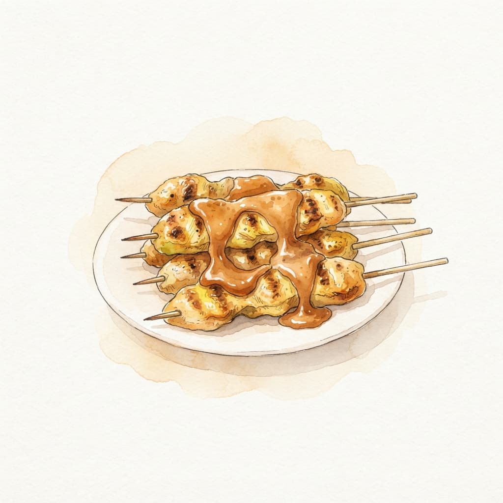 Hühner-Saté-Spieße