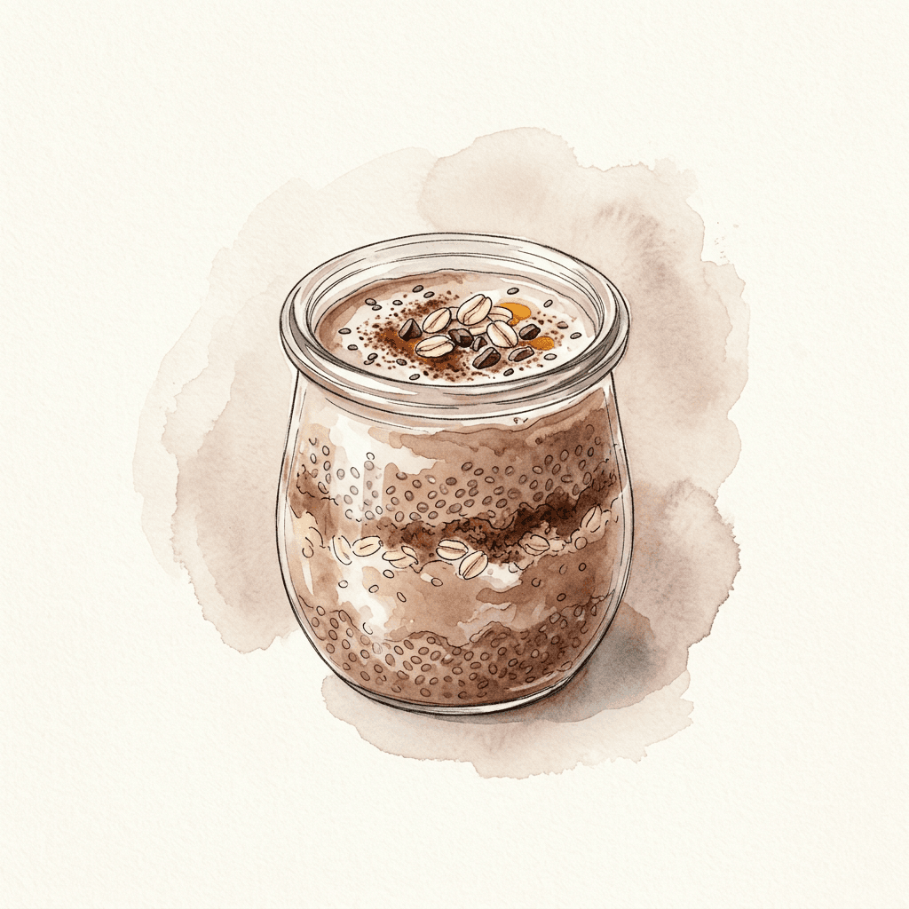 Schokoladiger Chia-Pudding