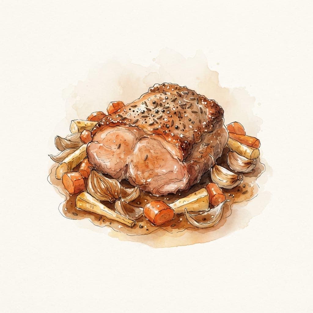 Schopfbraten aus dem Ofen