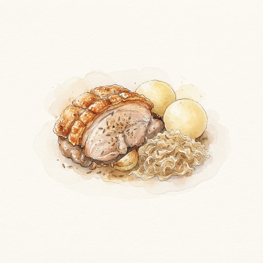 Schweinsbraten mit Kruste