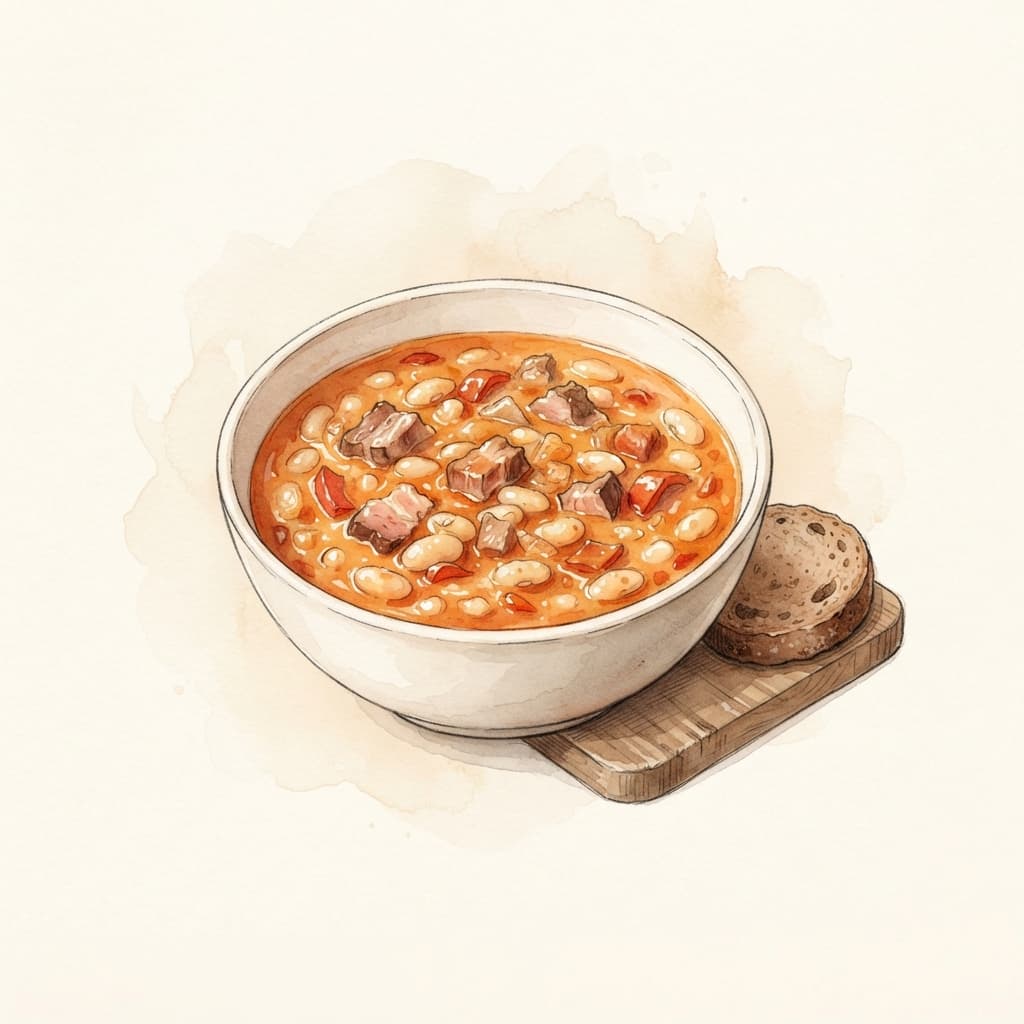 Serbische Bohnensuppe