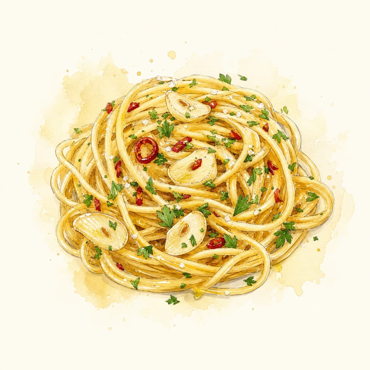 Spaghetti aglio e olio