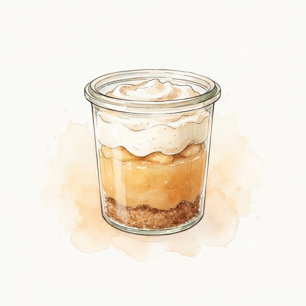 Zimtcreme im Glas