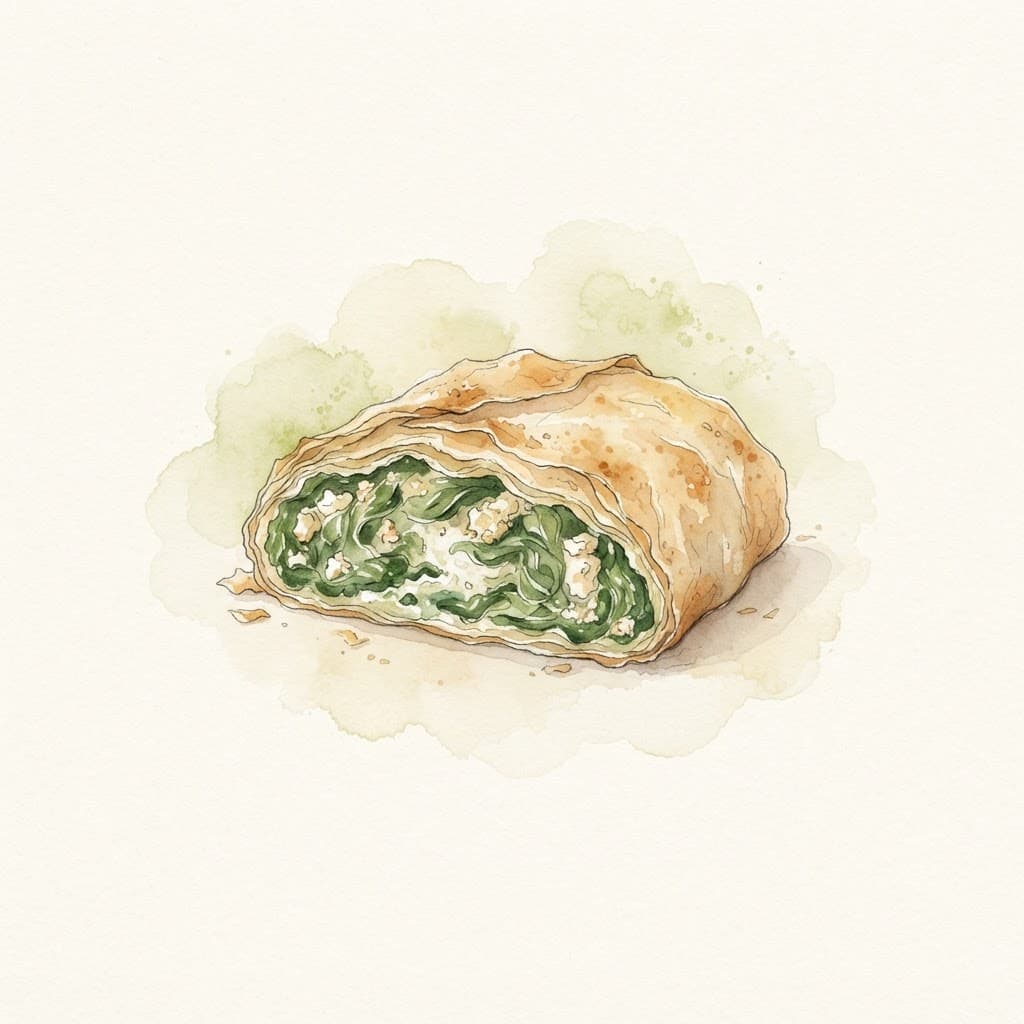 Spinatstrudel