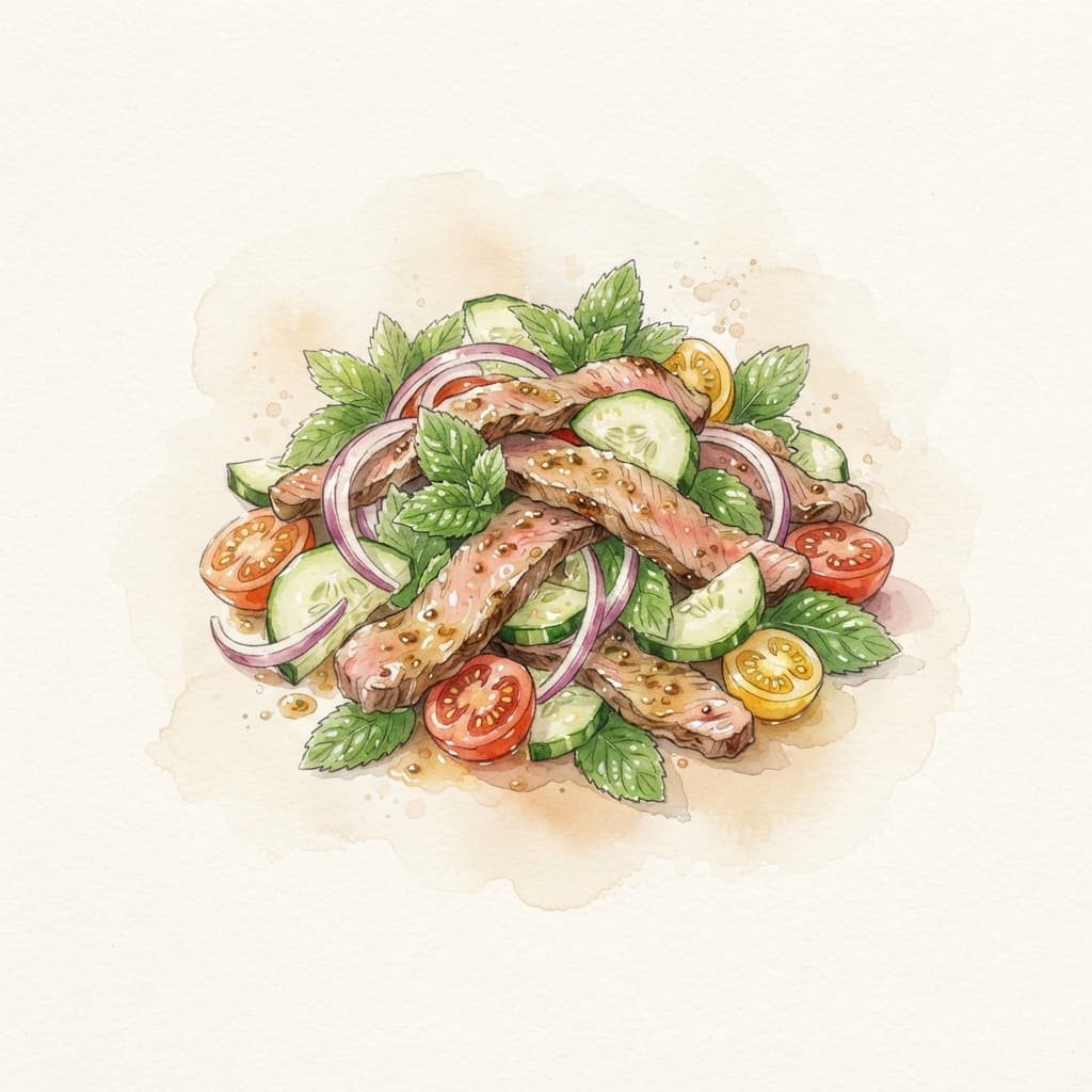 Thai-Rindfleisch-Salat mit Minze