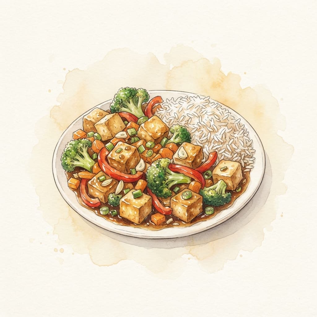 Tofu-Gemüse-Pfanne