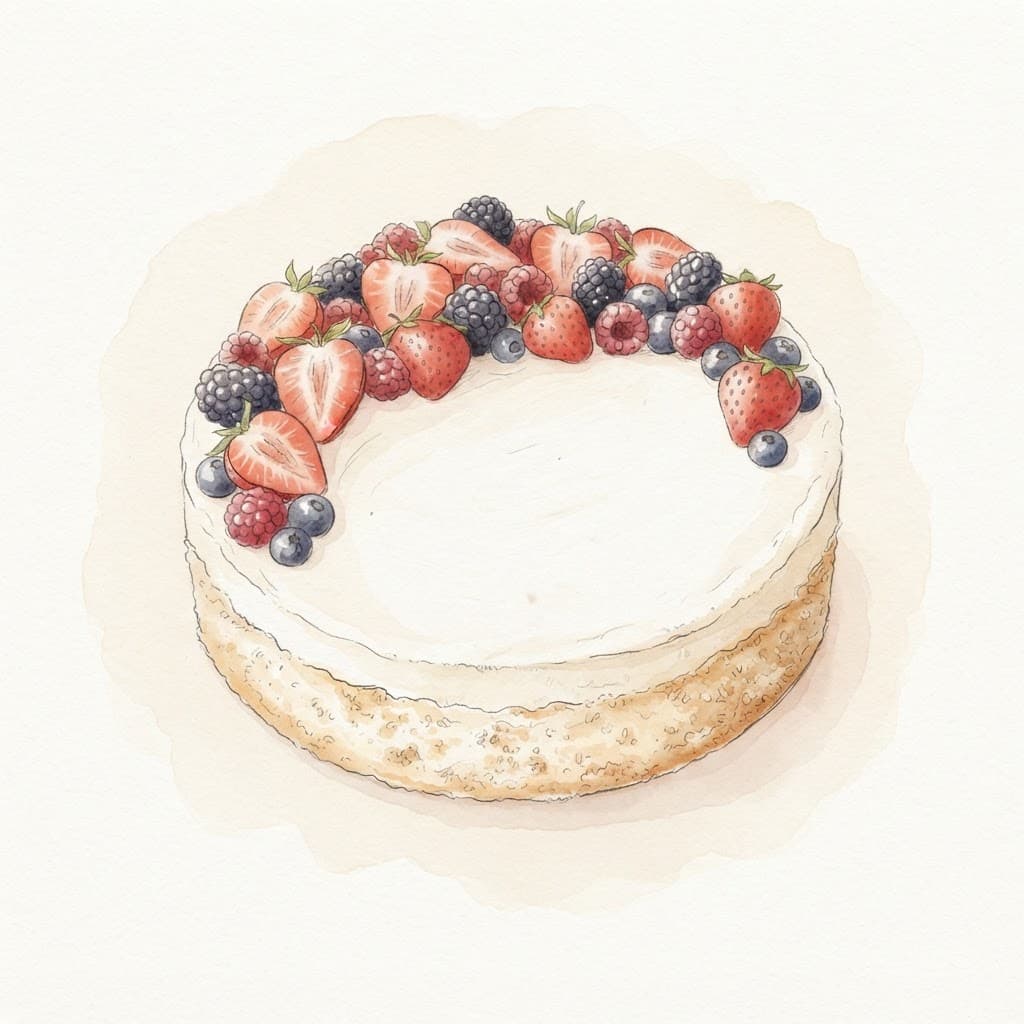 Topfen-Torte mit Beeren