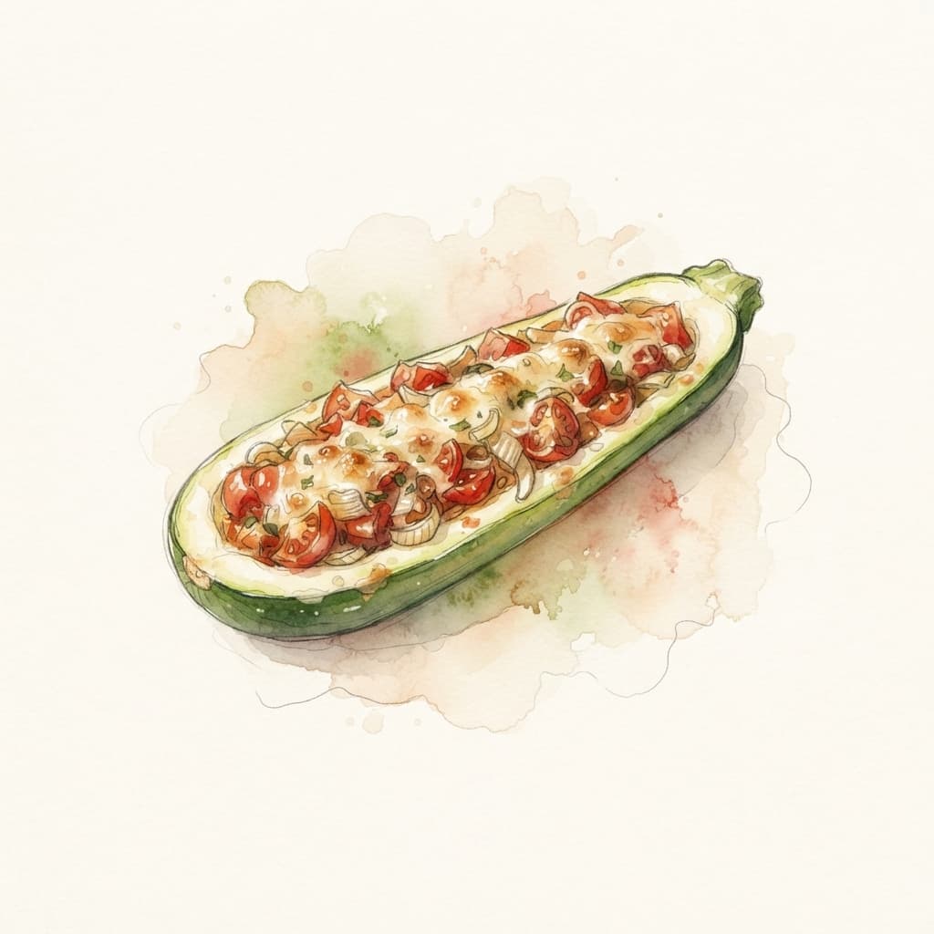Überbackene Zucchini