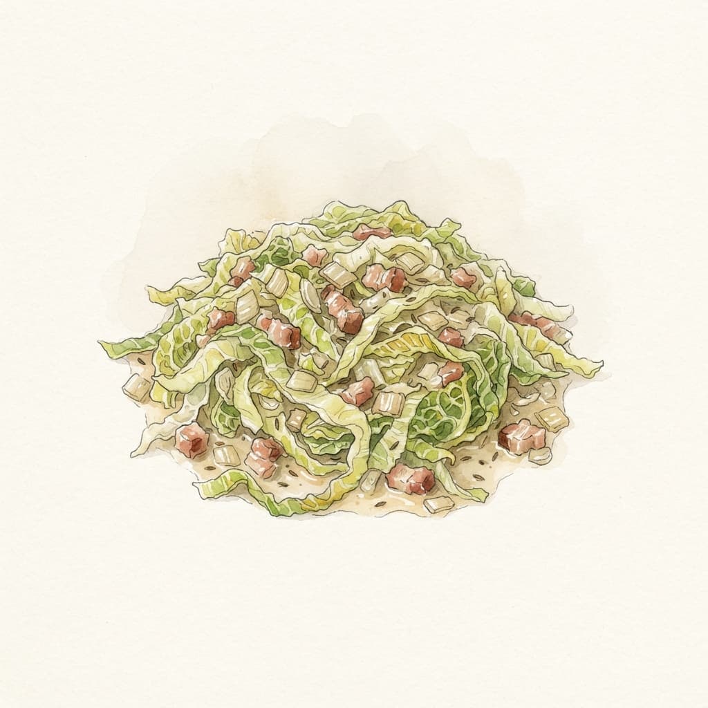 Grünkohlgemüse mit Speck