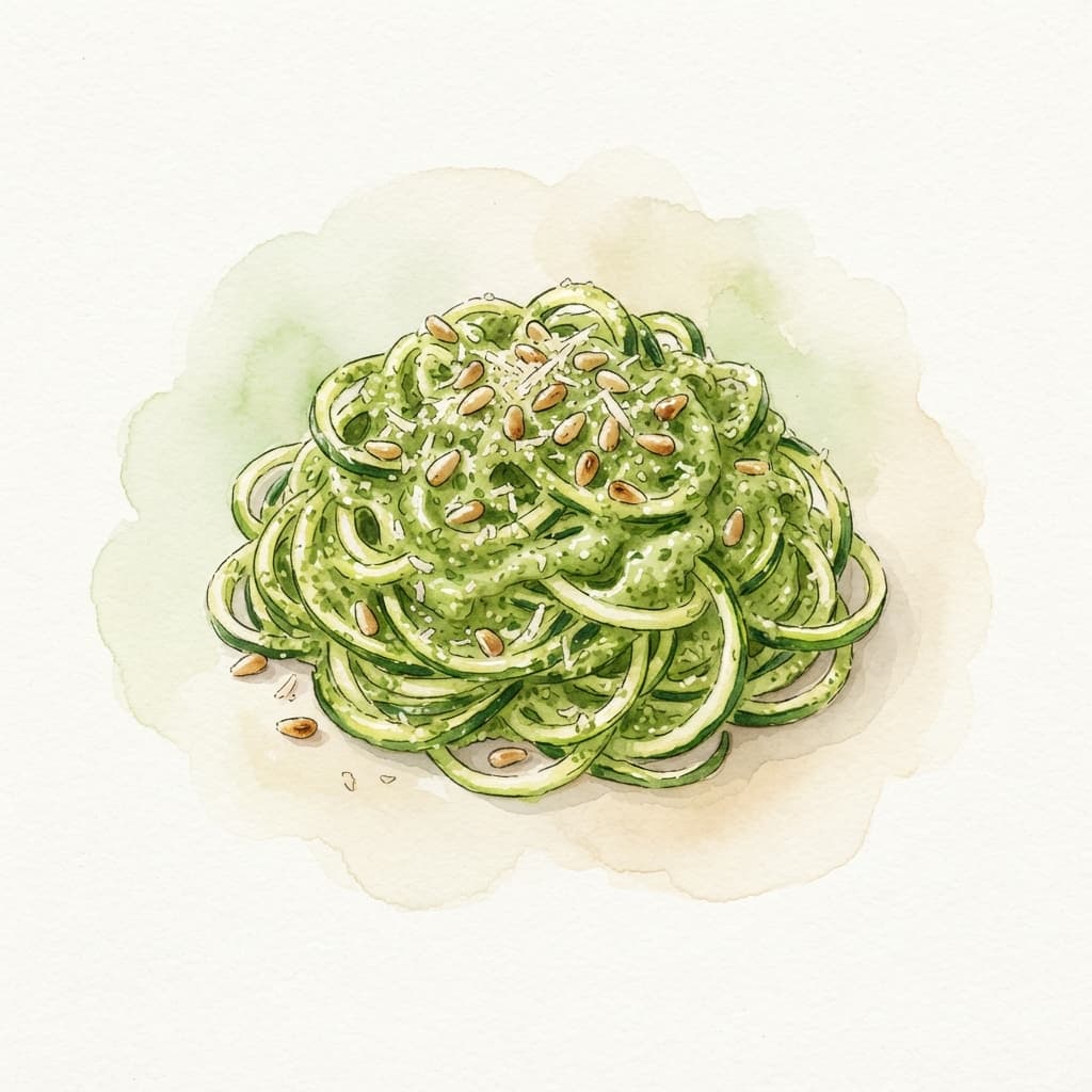 Zoodles mit Pesto
