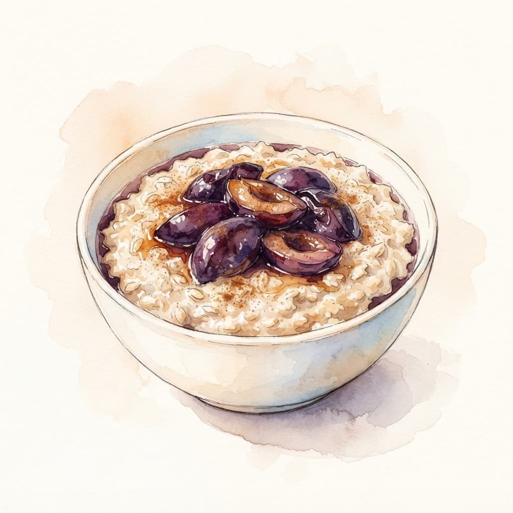 Zwetschken-Porridge