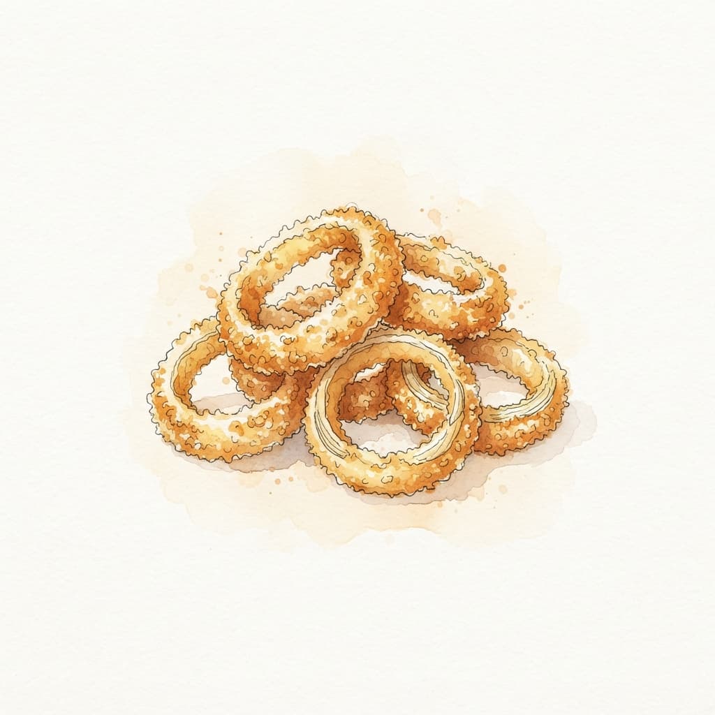 Gebackene Zwiebelringe
